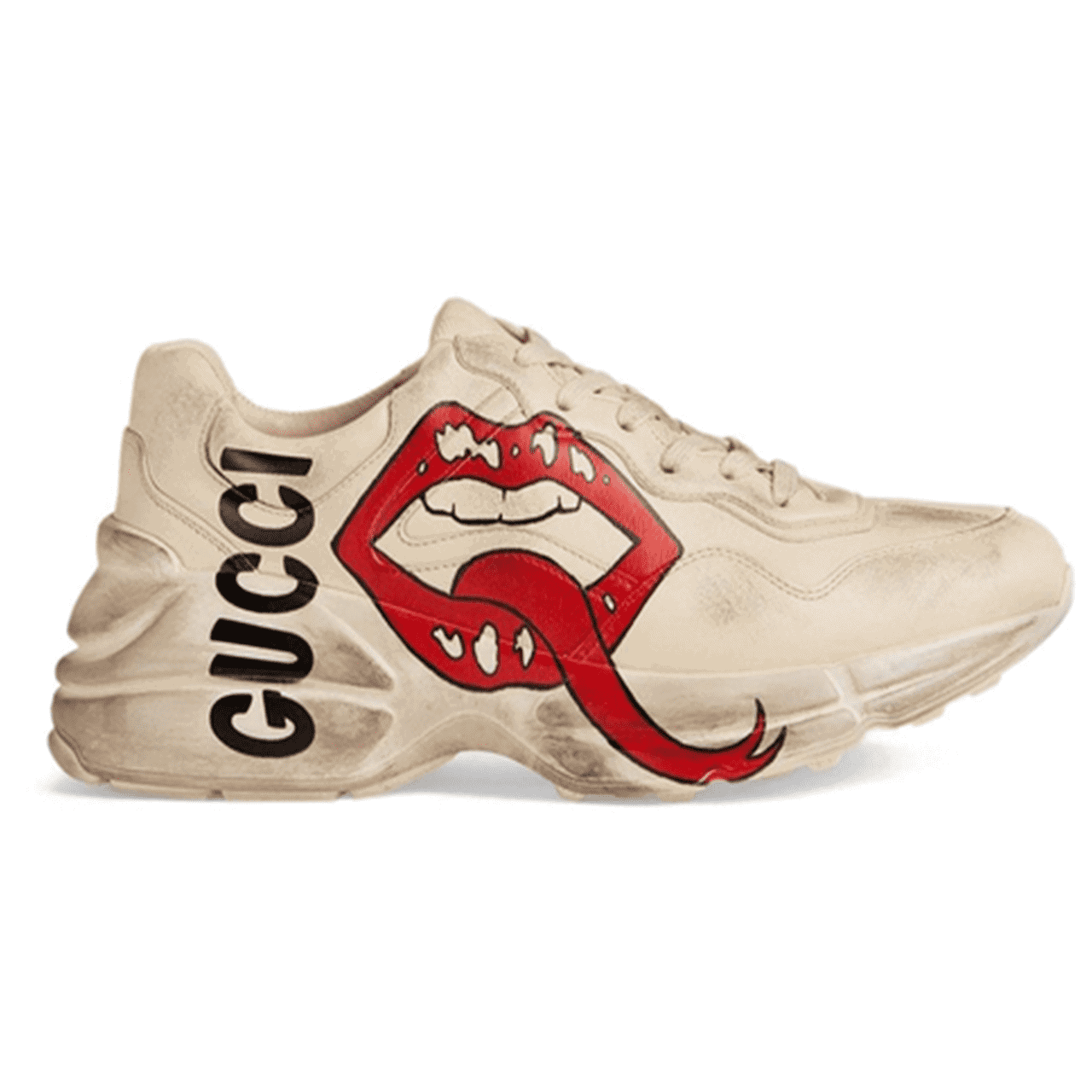 GUCCI RHYTON SNEAKER WITH MOUTH PRINT