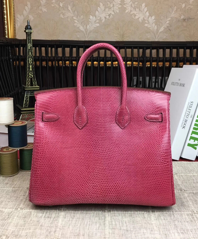 Hermes Birkin 25 Lizard leather Peachblow