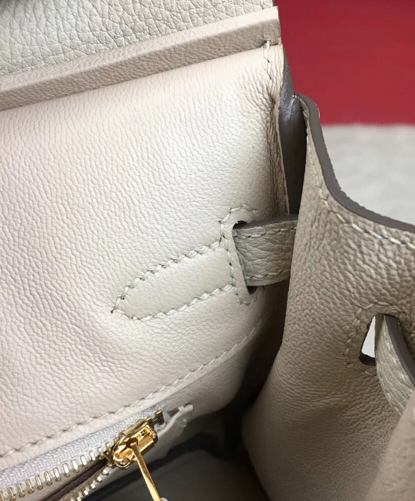 Hermes Birkin 25 Togo Leather Cream