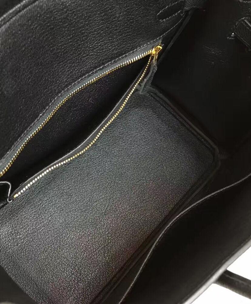 Hermes Birkin 25 Epsom Leather Paon Phw Black