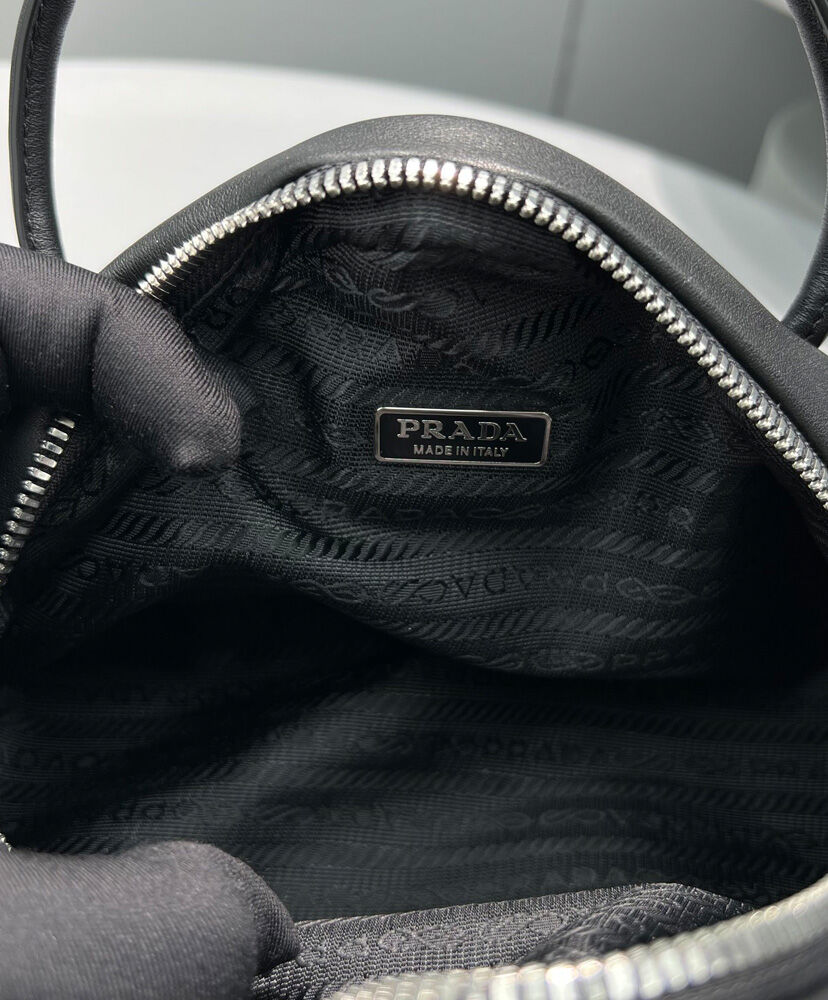 Prada Leather Prada Triangle Bag Black