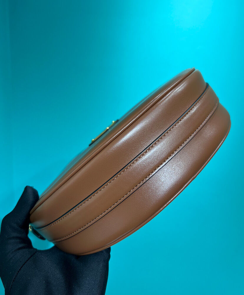 Prada Leather Shoulder Bag 1BC194 Coffee