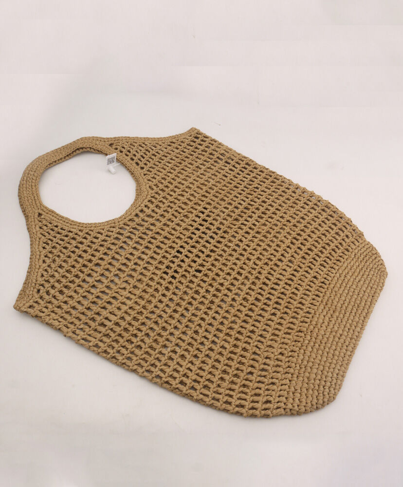 Prada Raffia Tote Bag Apricot