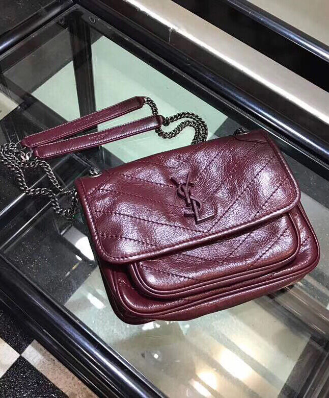 Saint Laurent Baby Niki Chain Bag 5330370 Mauve