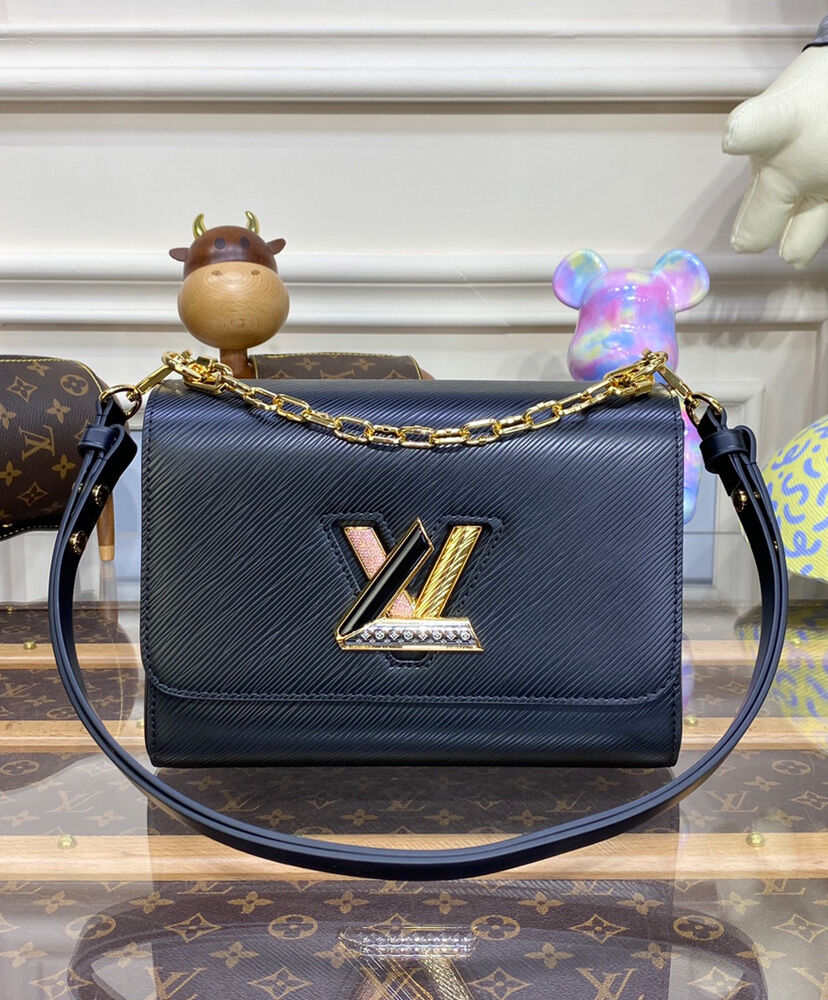 Louis Vuitton Twist MM M21031 M21032 Black