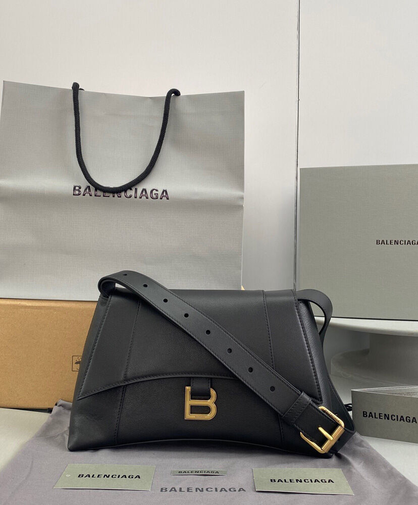Balenciaga Downtown Small Shoulder Bag Black