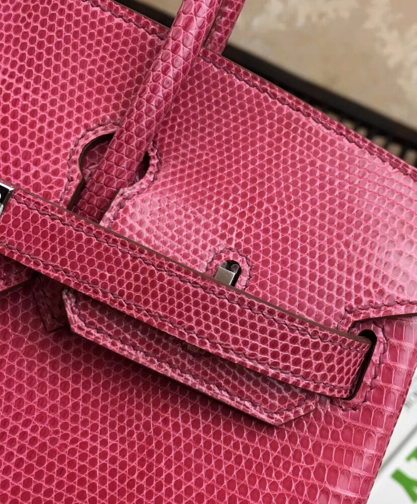 Hermes Birkin 25 Lizard leather Peachblow
