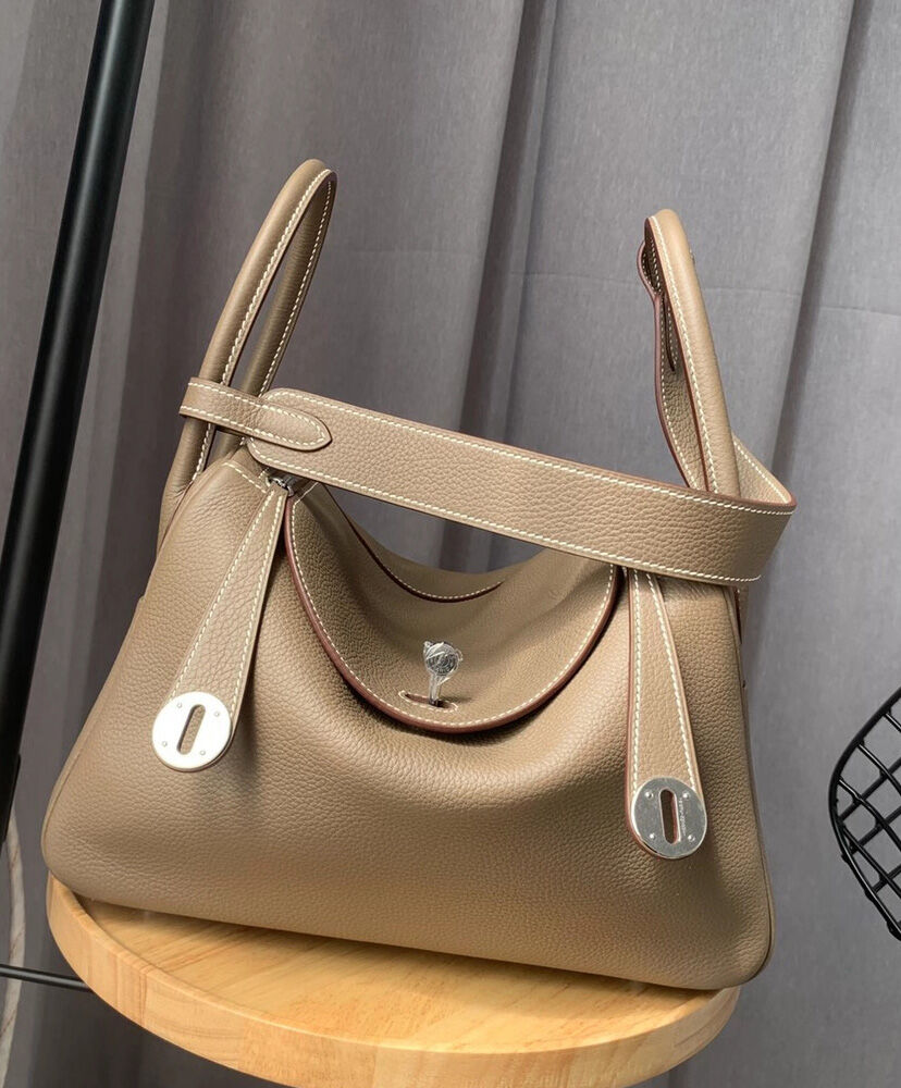 Hermes Linda Bag 26 Togo Leather Gray