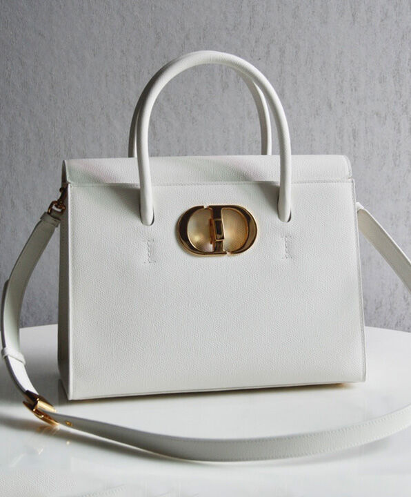 Christian Dior Large St Honore Tote Cream