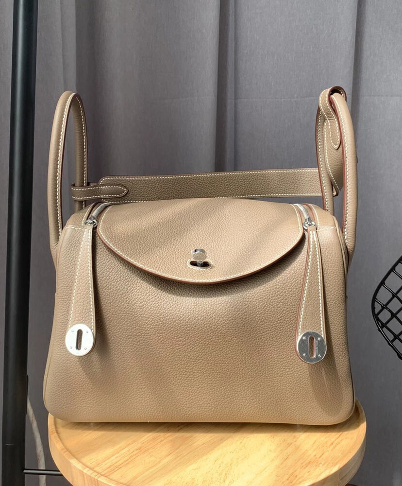 Hermes Linda Bag 26 Togo Leather Gray