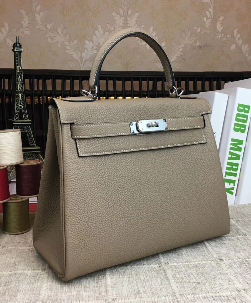 Hermes Kelly Bag 32 Togo Leather Gray