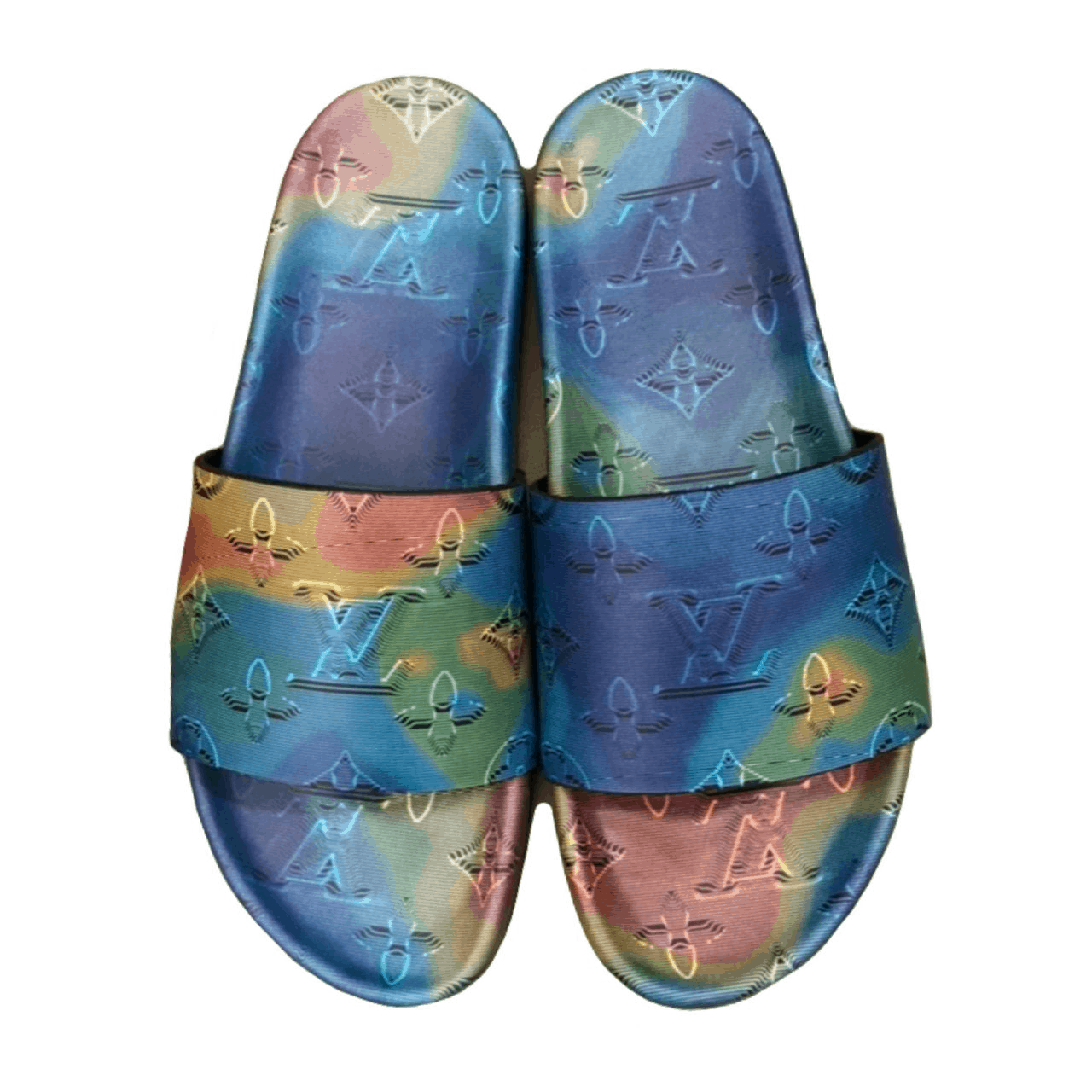 LOUIS VUITTON MONOGRAM 3D EFFECT PRINT SLIDES   LVS44