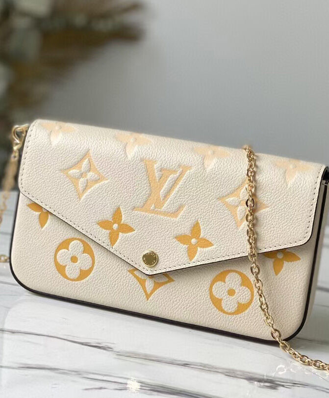 Louis Vuitton Felicie Pochette M80498 Cream