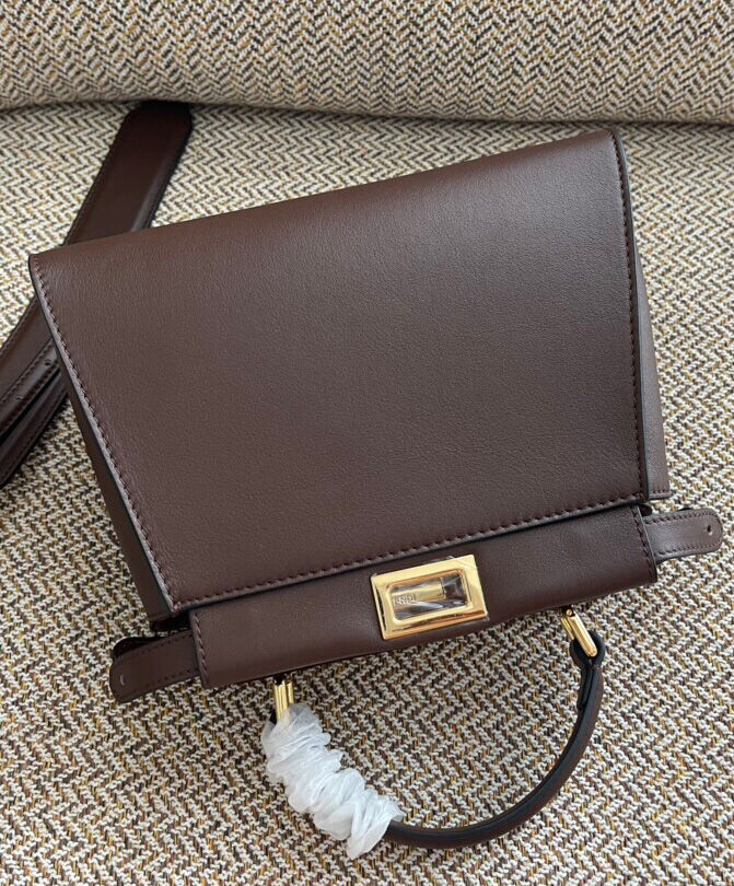 Fendi Peekaboo Mini 8BN244 Dark Coffee
