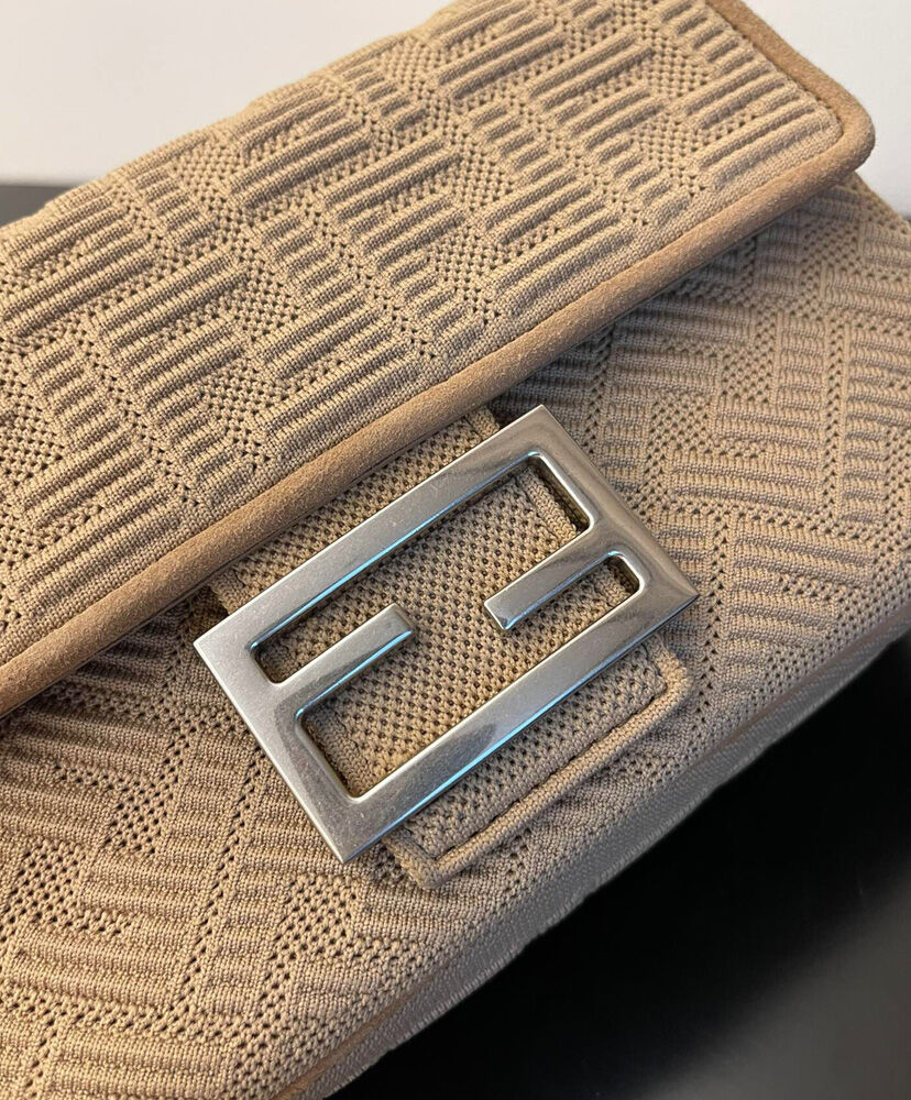 Fendi Midi Baguette Chain 8BR793 Gray