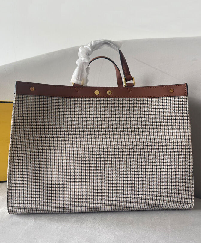 Fendi X-Tote 8BH374 Coffee