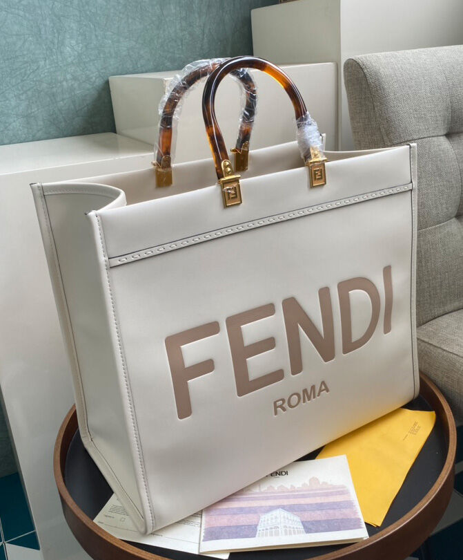 Fendi Sunshine Shopper 8BH372 Cream