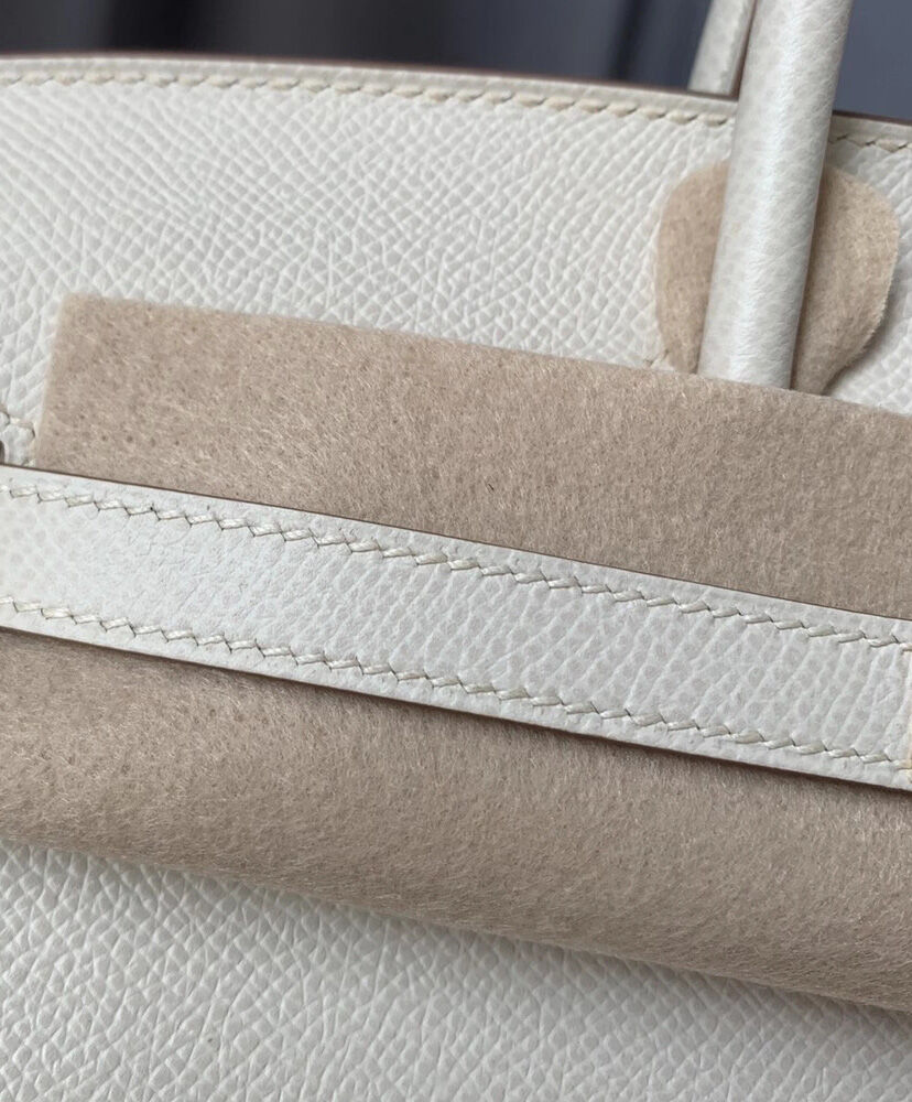 Hermes Birkin 25 Epsom Leather Paon Phw Cream