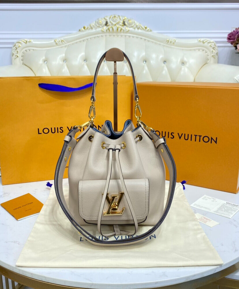 Louis Vuitton Lockme Bucket Bag M57687 M57689 Cream