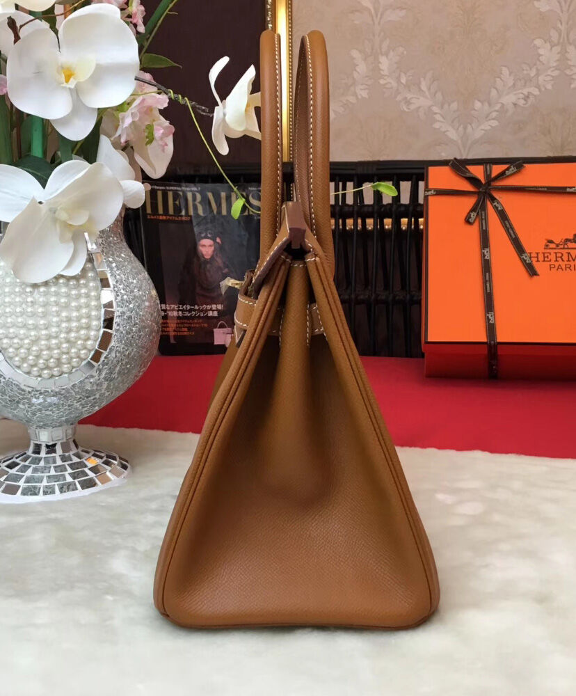 Hermes Birkin 30 Epsom Leather Light Coffee
