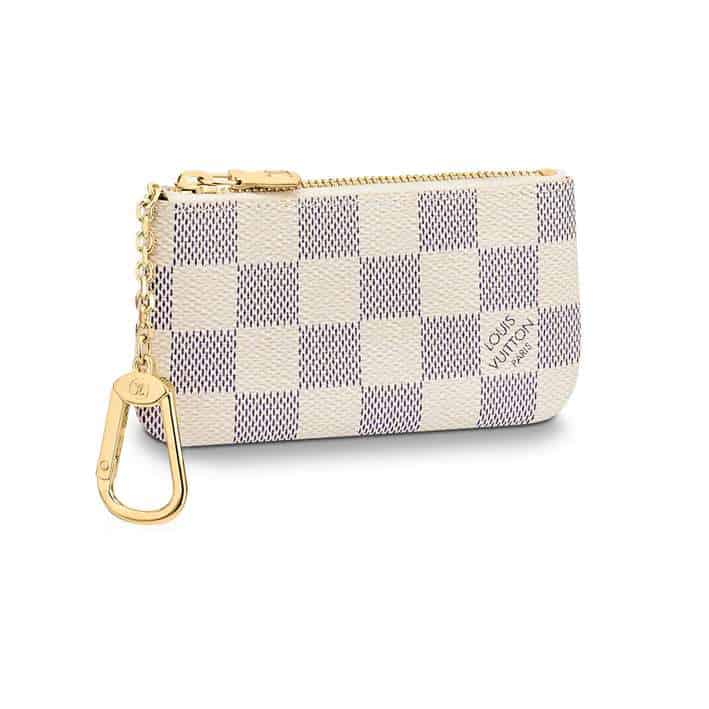 N62659 Louis Vuitton Key Pouch Damier Azur Coated Canvas   RRG052