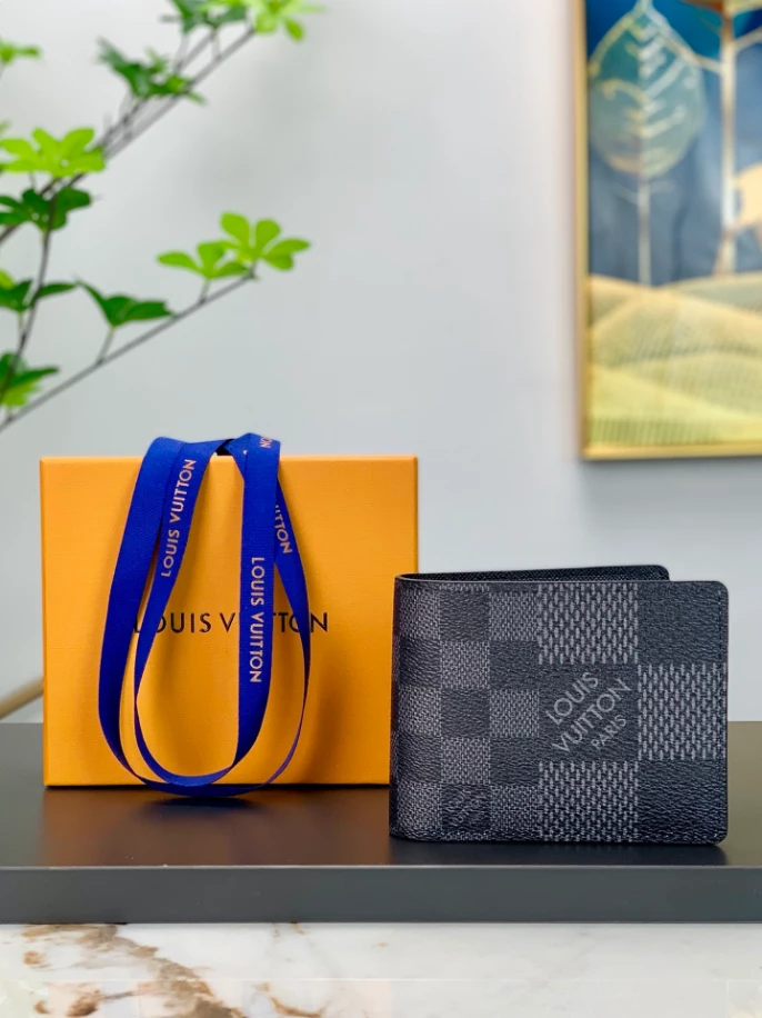LV MULTIPLE WALLET DAMIER GRAPHITE   RRG097