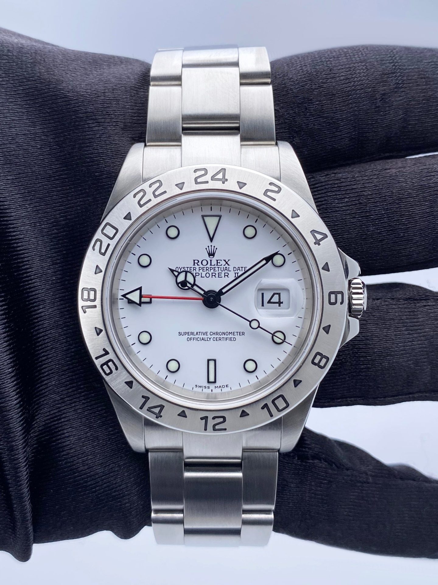 Rolex Explorer II 16570T White Dial Mens Watch