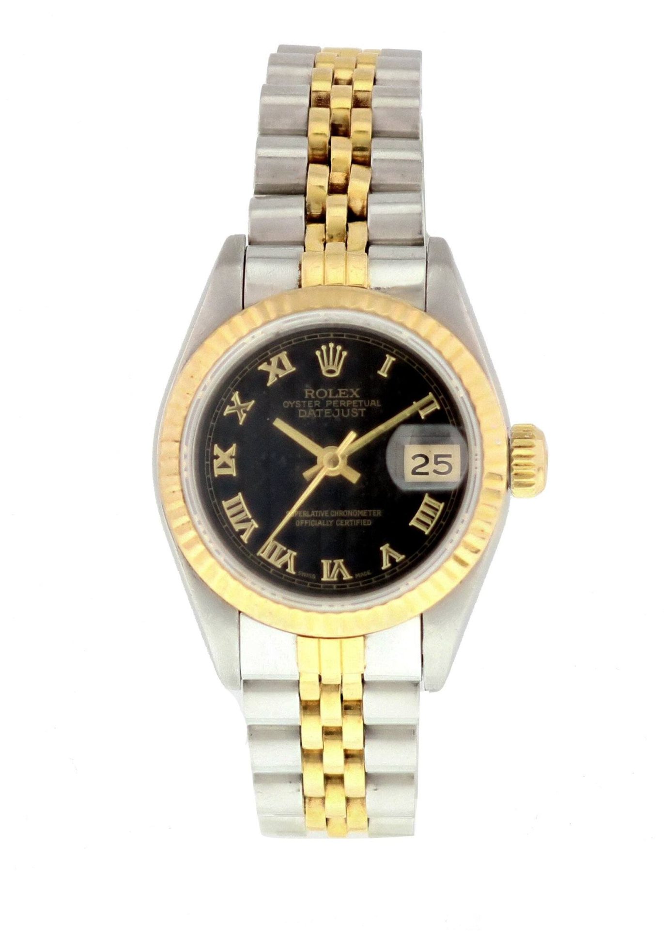 Rolex Datejust 69173 Pyramid Dial Ladies Watch