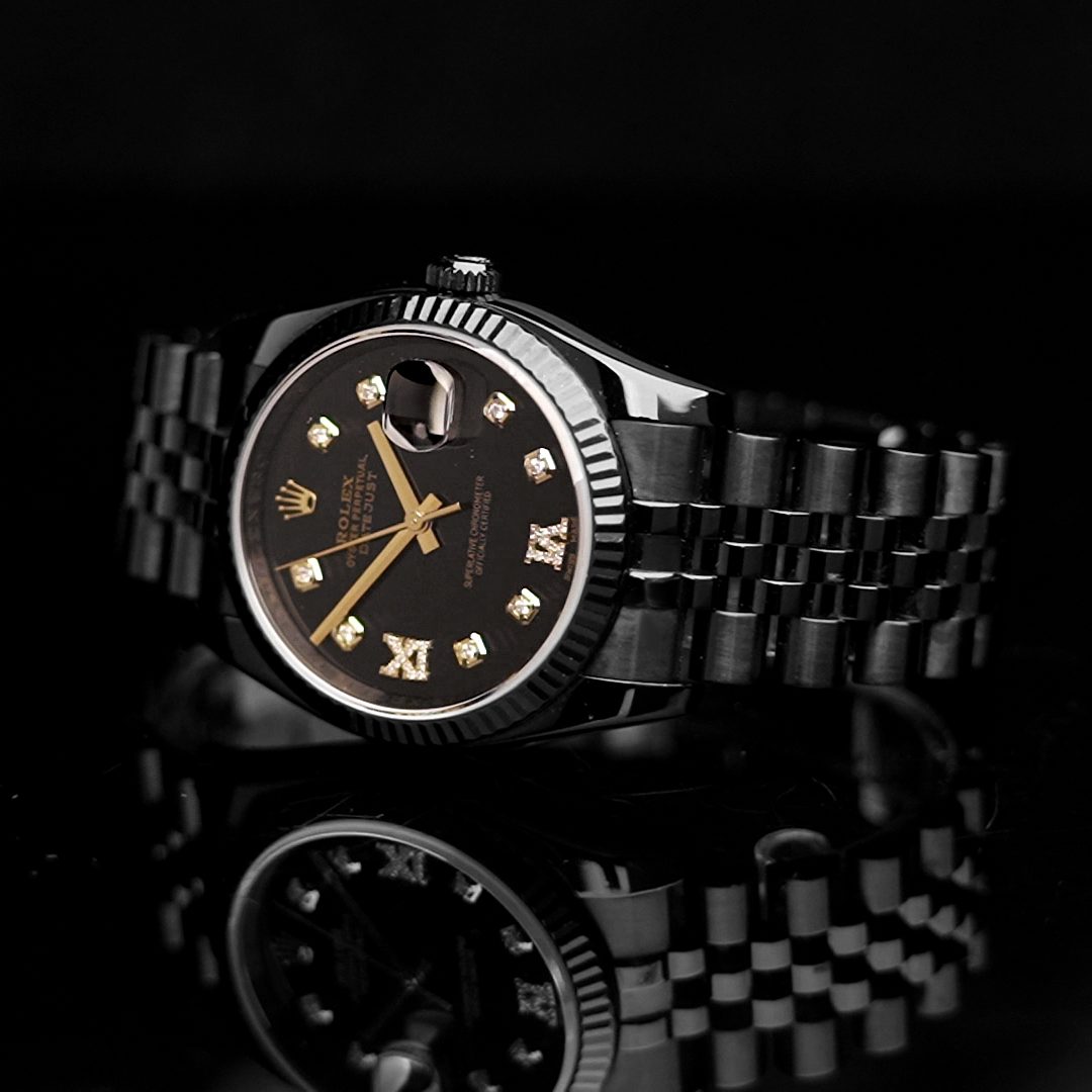 Rolex Mens Datejust Black PVD