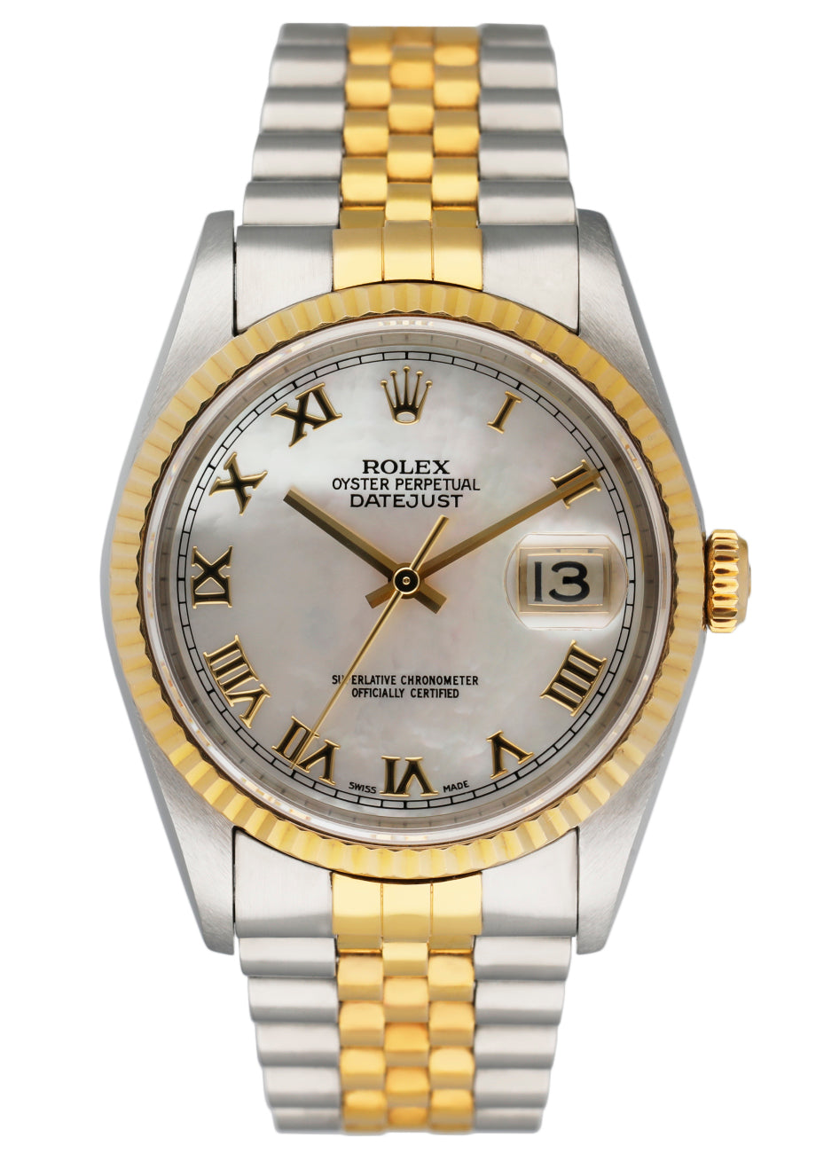 Rolex Datejust 16233 Mother Of Pearl Dial Men��s Watch