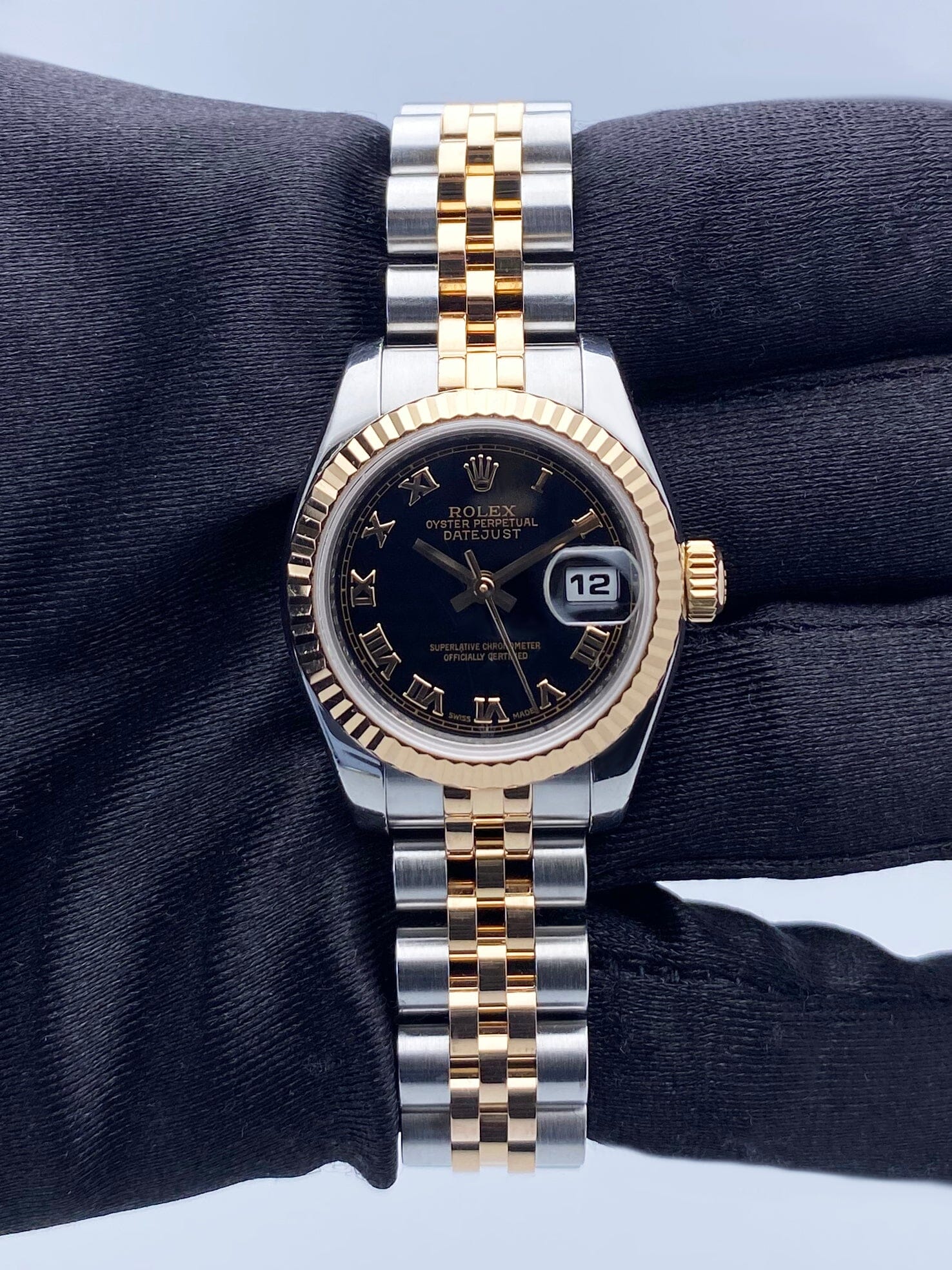 Rolex Datejust 179171 Black Dial Ladies Watch