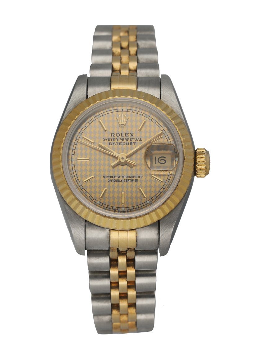 Rolex Datejust 69173 Honeycomb Dial Ladies Watch