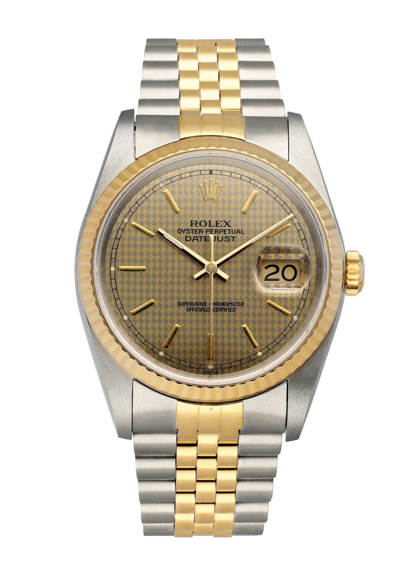 Rolex Datejust 16233 Honeycomb Dial Men s Watch