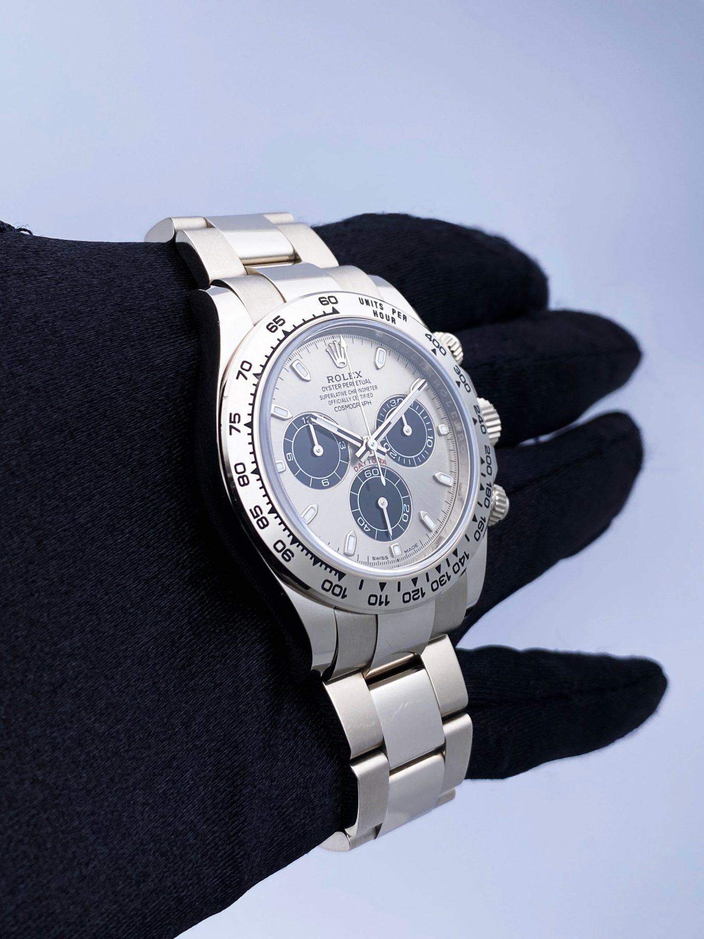 Rolex Daytona 116509 Slate Dial 18K White Gold Mens Watch Box Papers