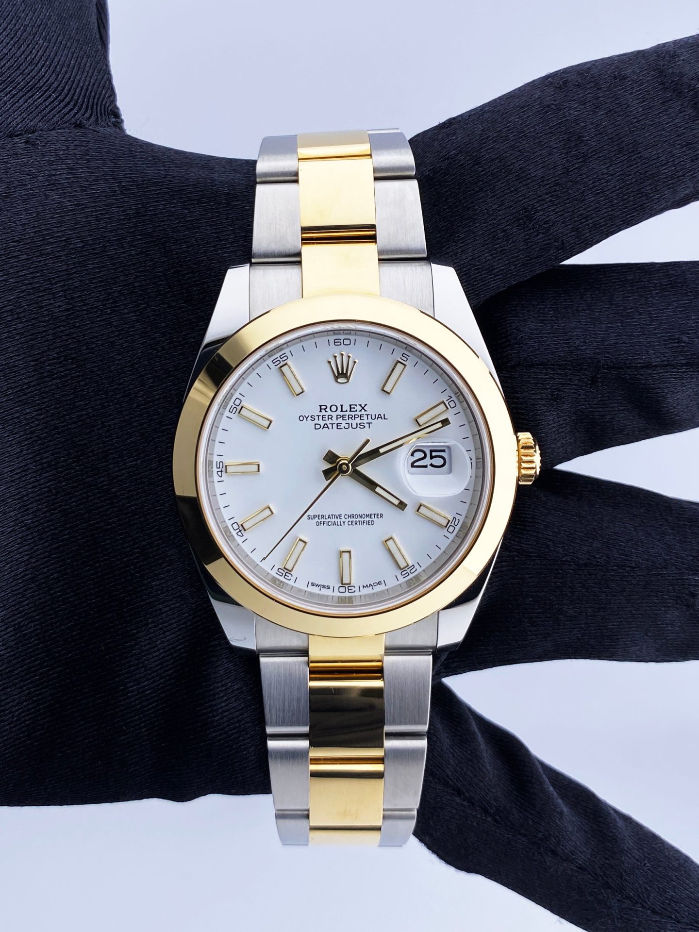 Rolex Datejust 41 126303 Stainless steel 18K Yellow Gold Mens Watch Box Papers