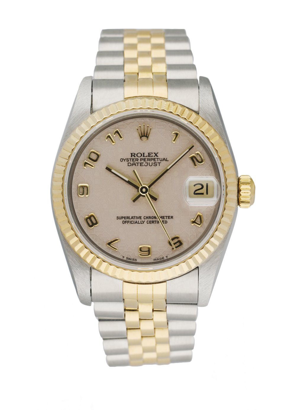 Rolex Datejust 68273 Midsize Anniversary Dial  With Papers