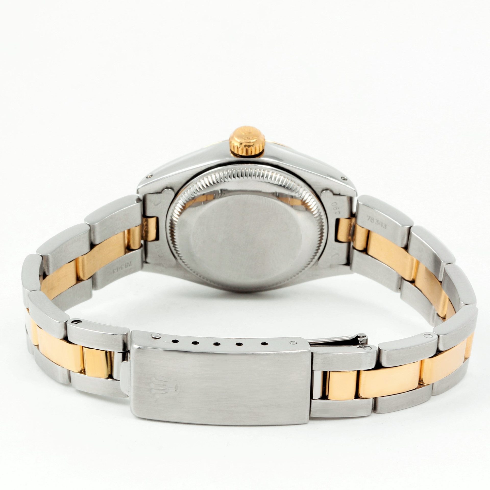 Rolex Ladies 26mm Datejust 6917 Black roman Fluted oyster