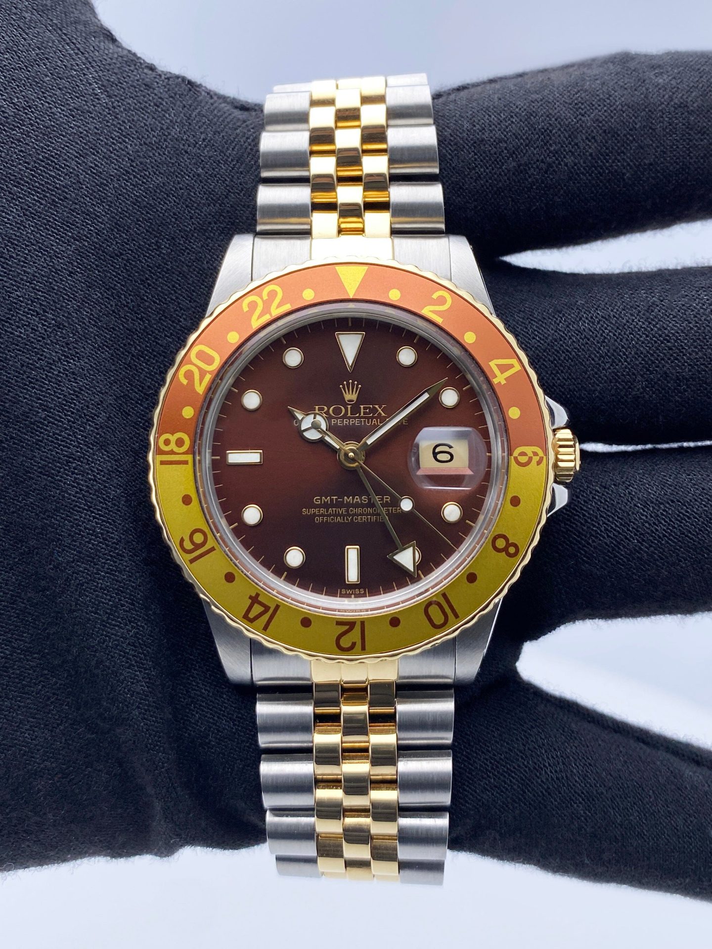 Rolex GMT Master 16753  Root Beer  Mens Watch
