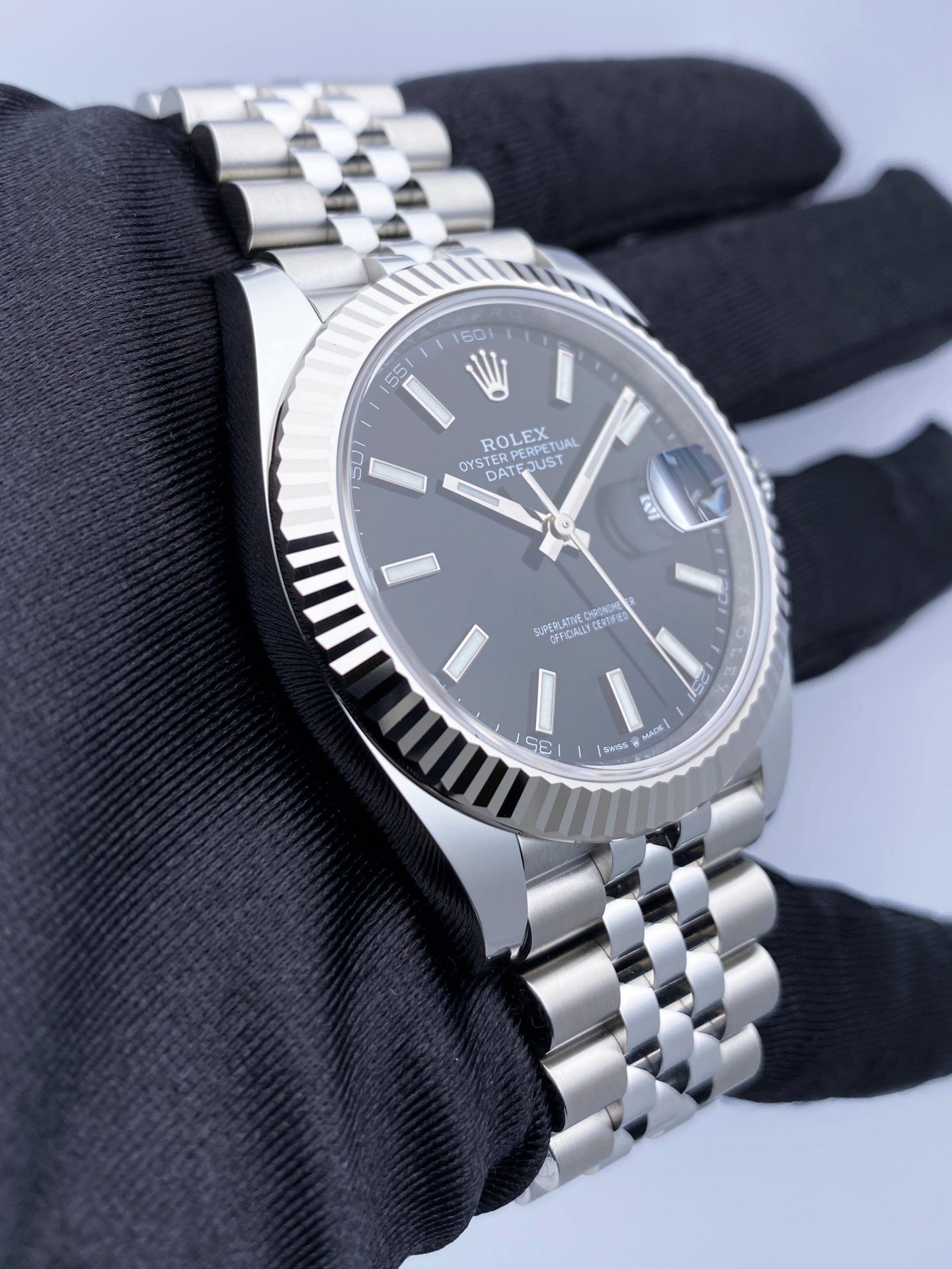 Rolex Datejust 41 126334 Black Dial Steel Mens Watch Box Papers