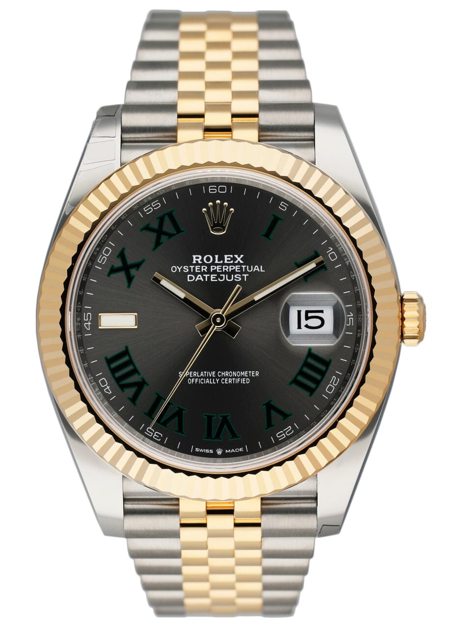 Rolex Datejust 41 126333 Wimbledon Mens Watch Box   Papers