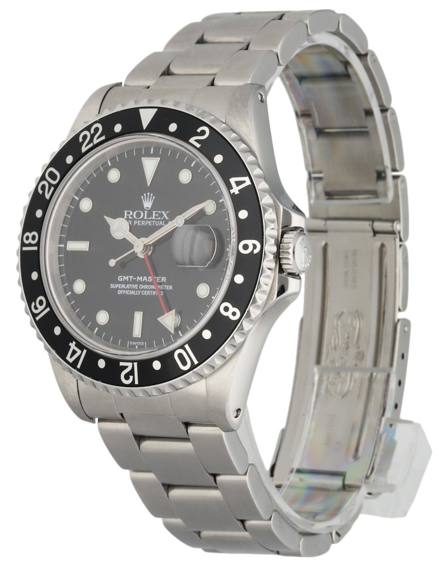 Rolex GMT Master 16700 ‘Swiss�?Dial Men’s Watch Box   papers