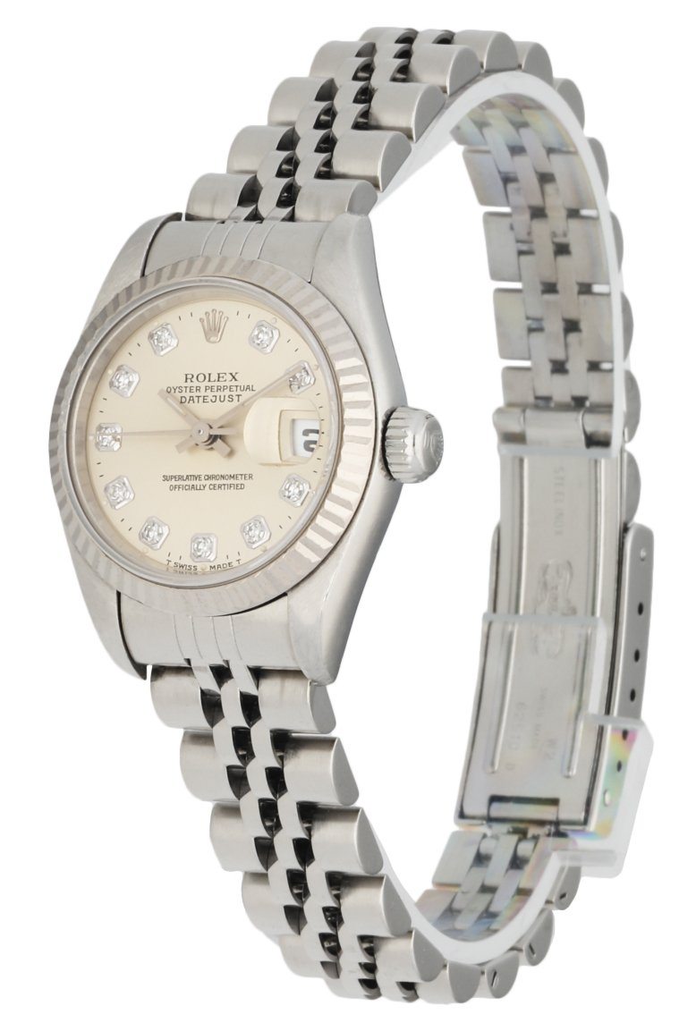 Rolex Datejust 69174 Diamond Dial Ladies Watch Box   Papers