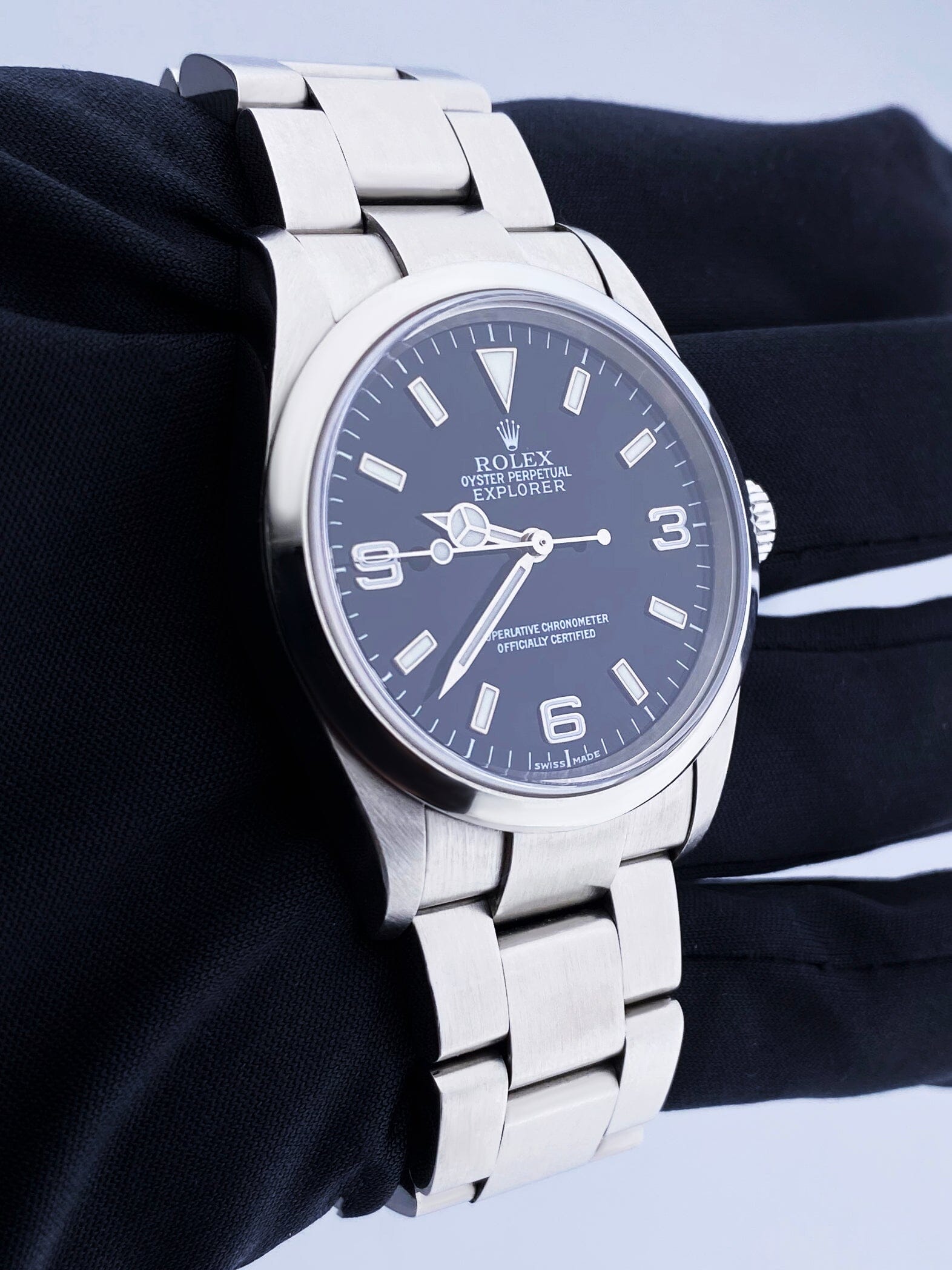 Rolex Explorer 114270 Black Dial Stainless Steel Mens Watch