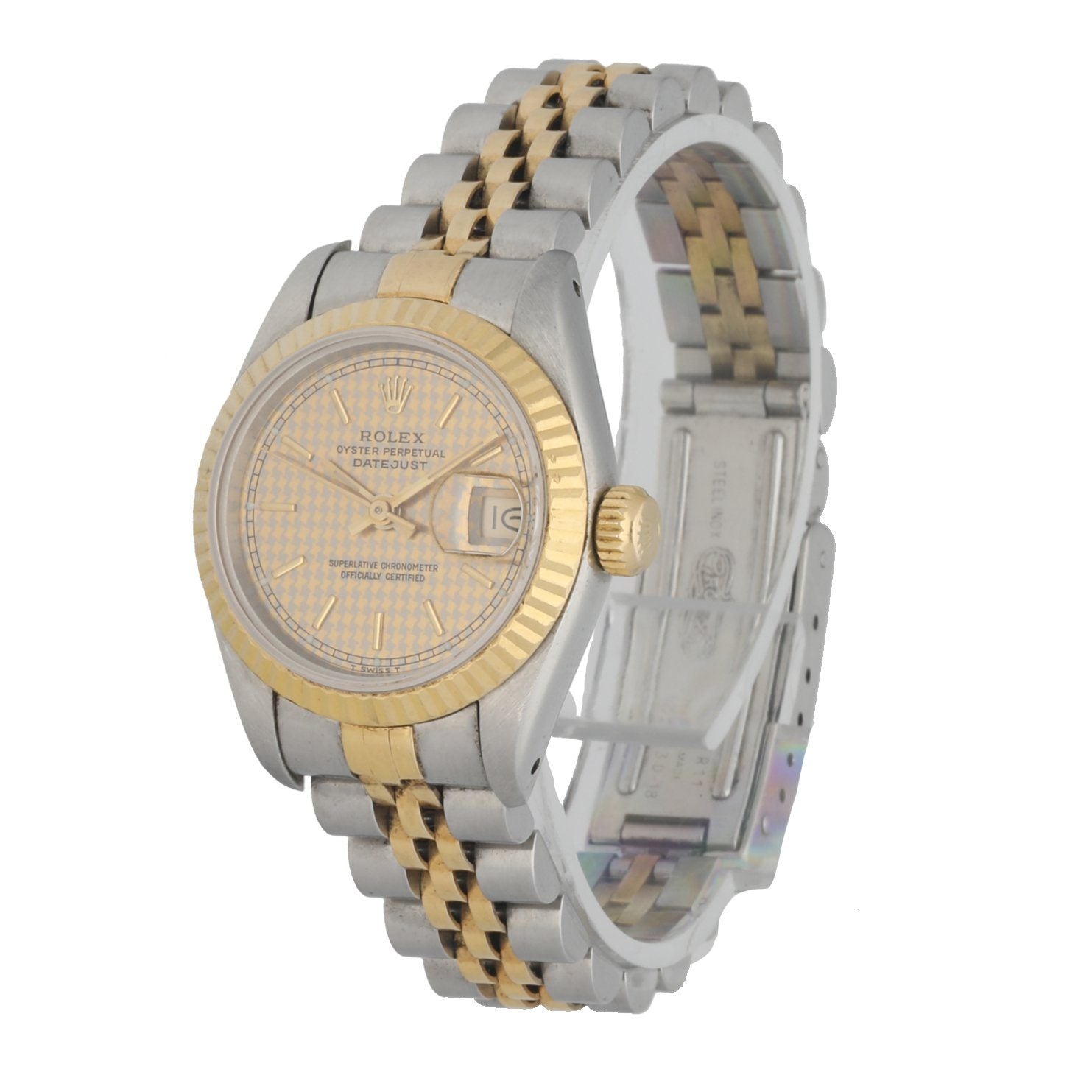 Rolex Datejust 69173 Honeycomb Dial Ladies Watch