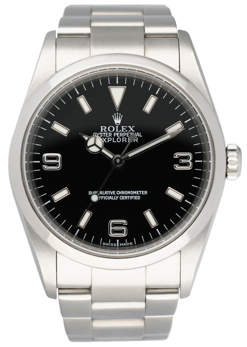 Rolex Explorer 114270 Steel Mens Watch Box   Papers