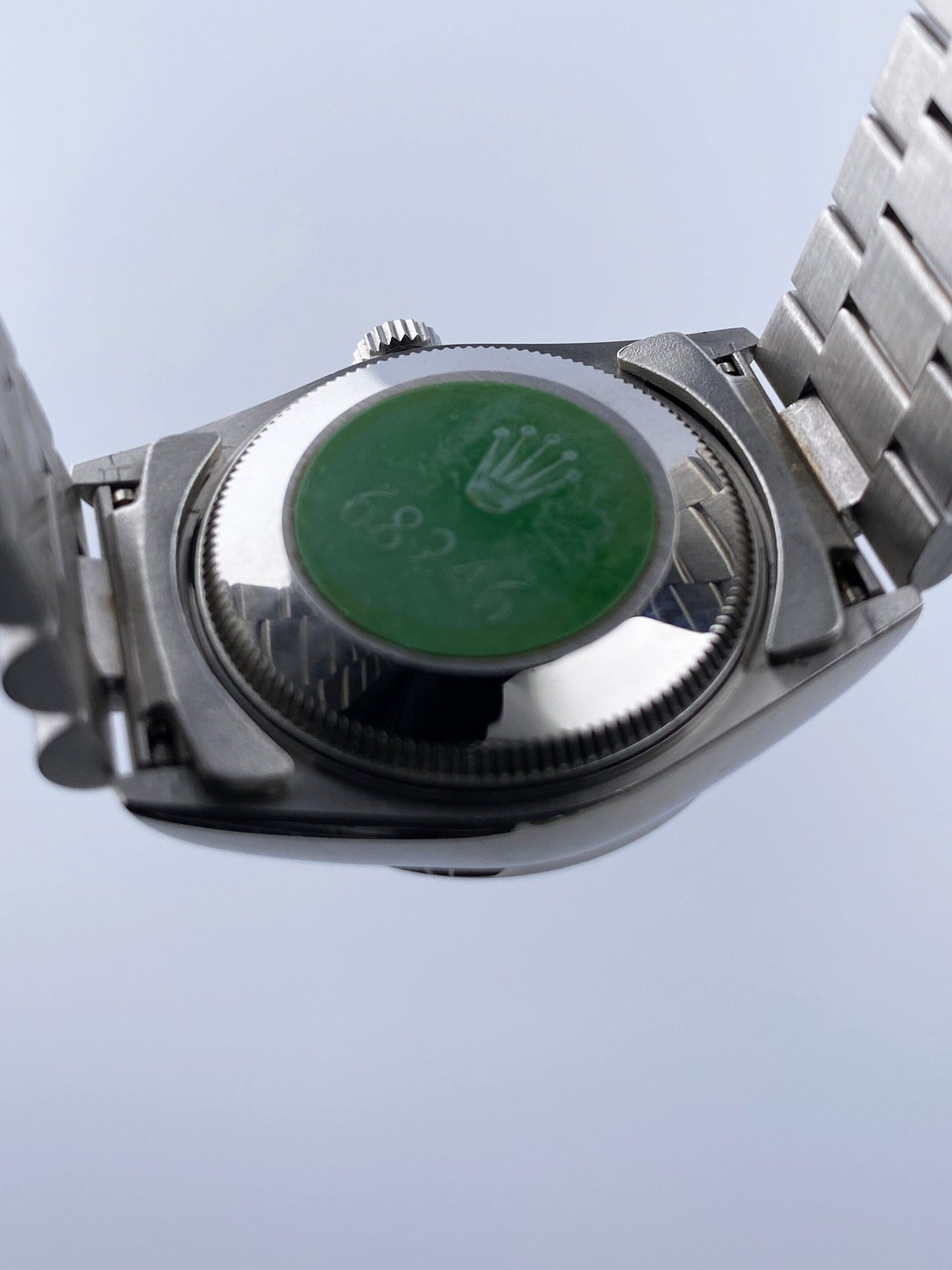 Rolex Datejust 68246 Platinum Diamond Anniversary Dial Midsize Watch