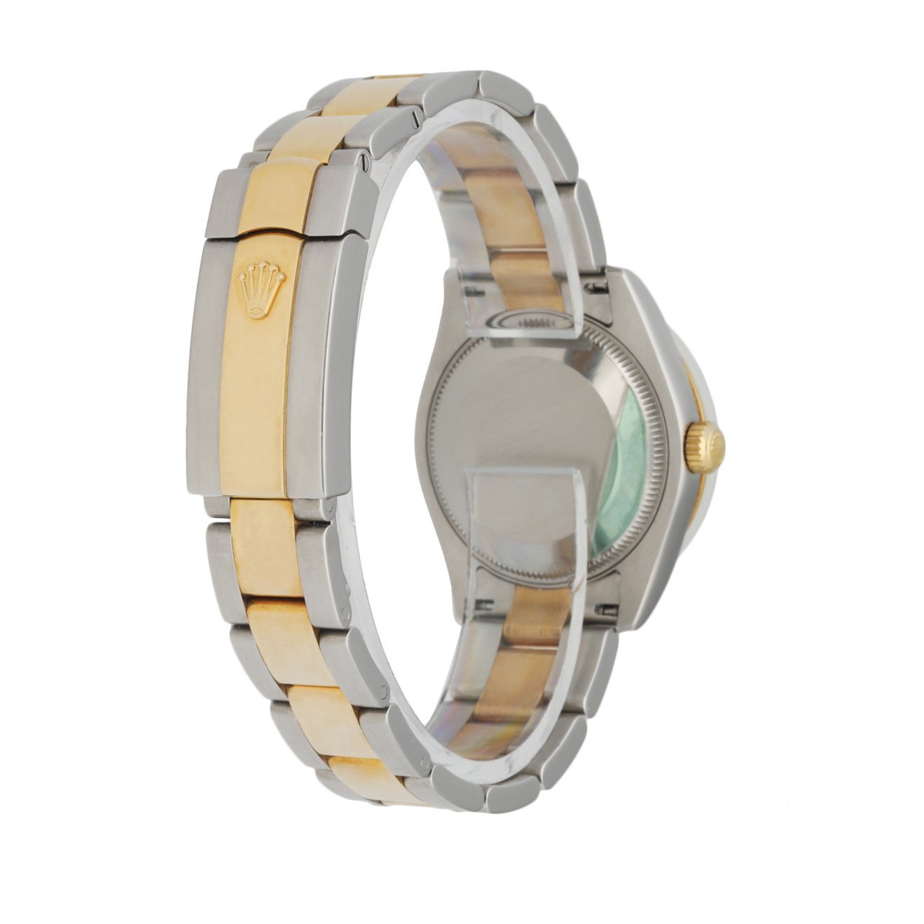 Rolex Datejust 178343 18K Yellow Gold Bezel W/Diamonds Ladies Box   Papers