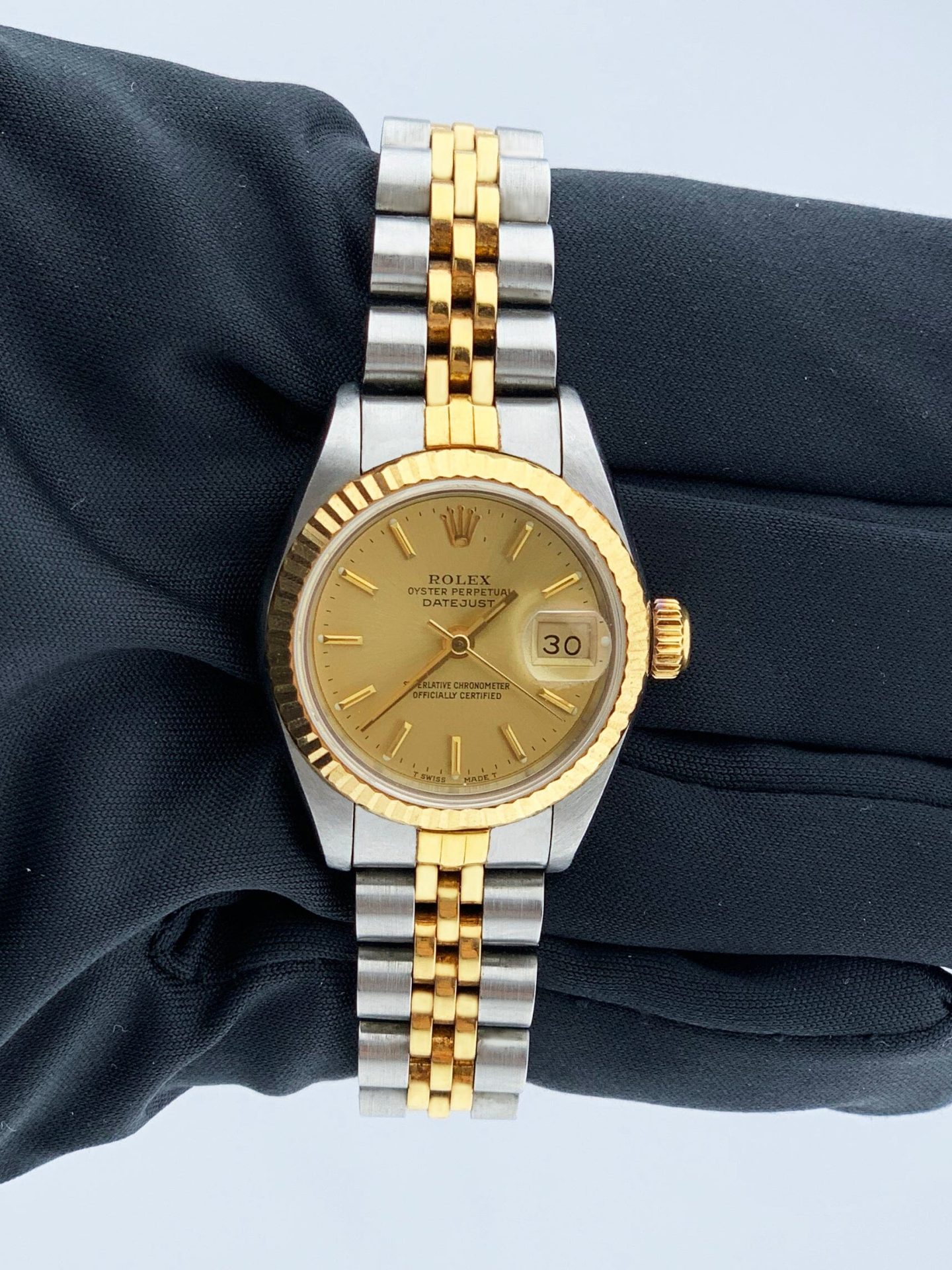 Rolex Datejust 69173 Champgane Dial Ladies Watch