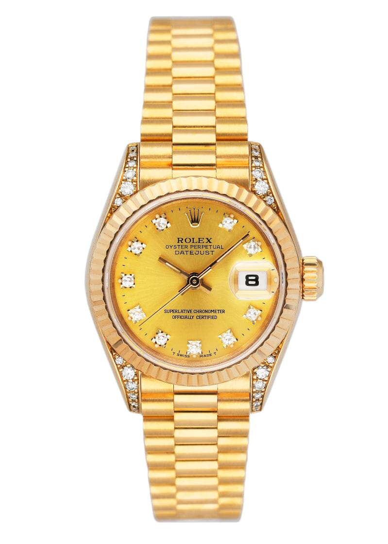 Rolex Datejust 69188 Diamond Dial Ladies Watc