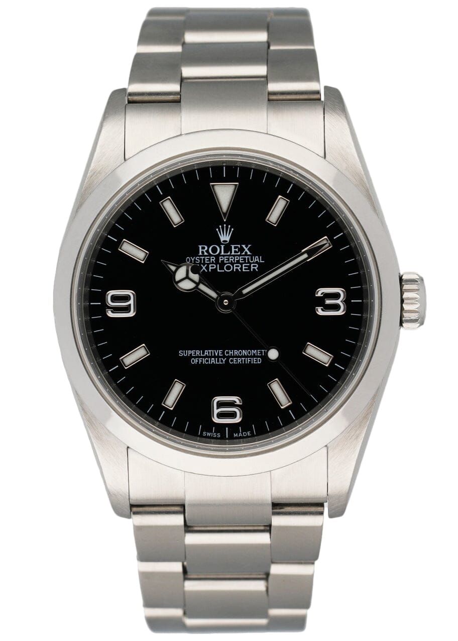 Rolex Explorer 114270 Engraved Rehaut Men s Watch